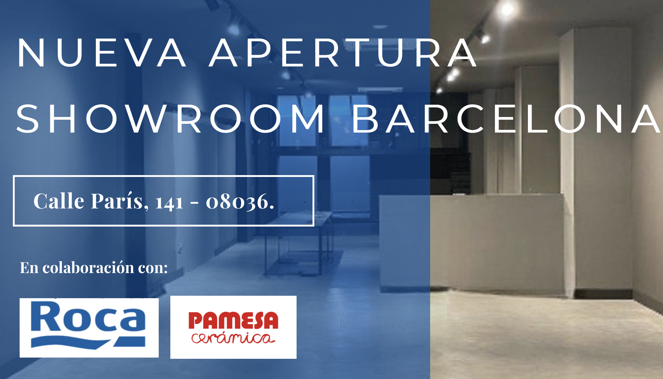 Proxima Apertura Showroom Masia Barcelona, calle Paris, 141